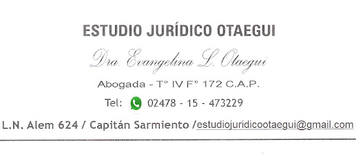 Estudio Jurídico Otaegui en Cap. Sarmiento
