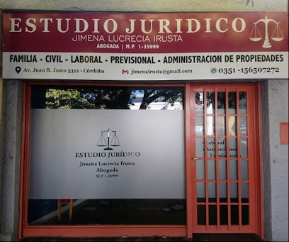 Estudio Jurídico Jimena Lucrecia Irusta en Córdoba