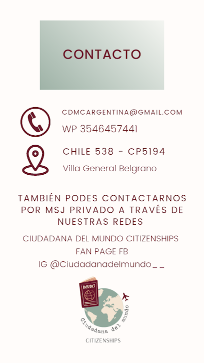 Ciudadanía Alemana asesoría en Villa Gral. Belgrano